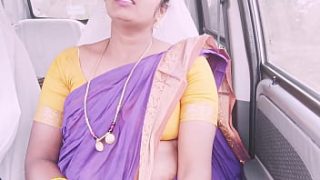 Desi Babe Gets Wild In The Backseat With Steamy Telugu Whispers.