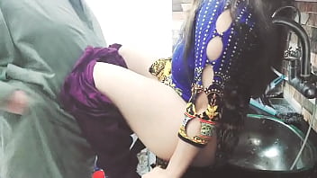 Helpless Indian Maid Ravished By Her Boss In The Kitchen While Working Alone