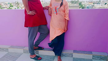 Sister-in-law’s Wild Doggy Style Pounding On The Terrace With Hindi Dirty Talk