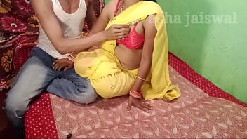 Taking Small Steps In A Yellow Sari, You Look So Hot Getting Fucked