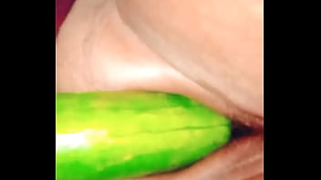 Village Wife Gets Stuffed With A Cucumber