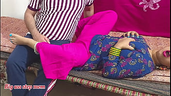Big Booty Stepmom And Her Stepdaughter Get Down And Dirty Together In Hindi With Muffled Audio