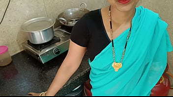 Newlywed Housewife Chats With Husband While Getting Railed Doggystyle By Stepbrother In The Kitchen With Filthy Hindi Audio