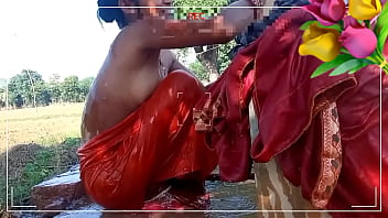 Watching Rati Bhabhi Bathe Outdoors Made His Cock Hard, So He Rushed Home To Fuck Her Senseless.