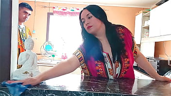 A Spicy Kitchen Rendezvous With A Curvy Indian Stepmom And Her Eager Stepson