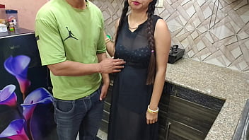 Desi Bhabhi Gets Her Tight Pussy Pounded By Her Devar In The Kitchen