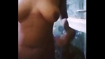 Sloppy Bathroom Fingering For A Wet Desi Slut
