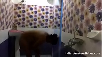 Naked Indian Slut Getting Soaped Up In The Shower