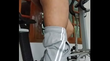 Bare Indian Lad’s Sweaty Fitness Session