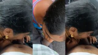 Desi Babe Sucks Cock In The Car Outdoors
