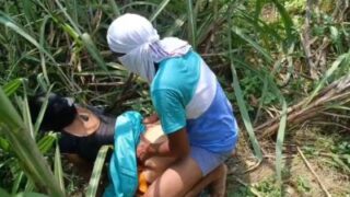 Laborer Takes His Indian Mistress Hard In The Open Air