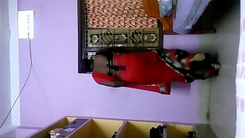 Deepika Bhabhi’s Scorching Red Saree Clings Tight As She Grinds Her Hips At Home