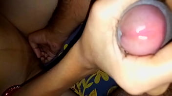 Desi Babe Giving A Handjob And Fingering
