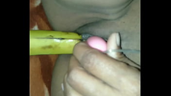 Horny Sister-in-law Gets Fucked By Vibrator And Banana