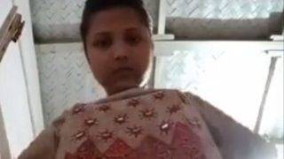 Busty Village Beauty Peeling Off Her Clothes