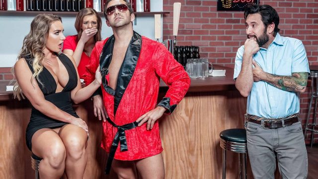 Cali Carter Gets Wrecked By The Crew In A Raunchy Porno Parody Gangbang