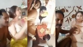 Rough Rajasthani Trooper’s Raw Fuck Session With His Buddy’s Curvy Village Wife