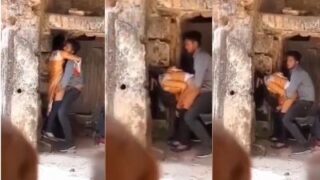 A Lustful Man Bangs His Girlfriend In A Crumbling Ancient Ruin