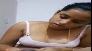 Desi Chennai Housewife Stroking A Thick Cock