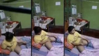 Naughty Hostel Girl Fingers Herself On Video Call For Her Bangladeshi Lover