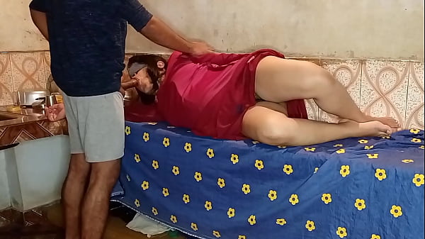 Boss Seized The Chance While His Wife Slept And Fucked The Maid’s Pussy In The Kitchen! Clear Hindi Voice.