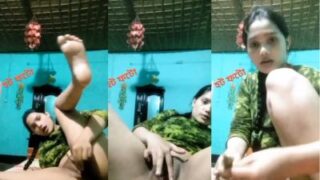 Deshi Girl Stuffs Her Wet Cunt With A Thick Brinjal