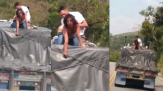 Outdoor Nri Slut Gets Railed On A Moving Truck