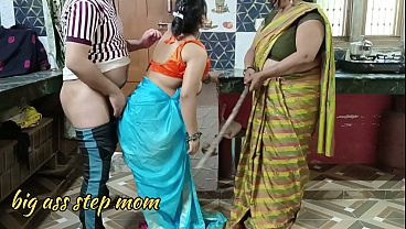Kiran Bhabhi Gets Pounded By Her Landlord For Rent Money While His Wife Watches