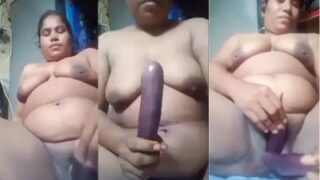 Busty Boudi’s Bengali Fuck Fest With Two Eggplants