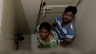 Desi Dude Gets Busted Nailing A Whore In The Shitter