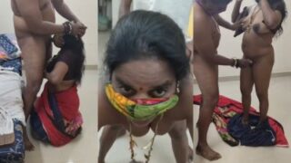 Horny Desi Maid Gets Double-teamed By Two Guys