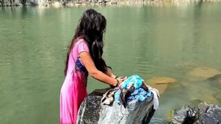 Man Lures A Girl To The Pond And Pounds Her Wet Cunt