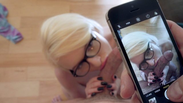 Naughty Blonde In Glasses Gets Pounded Rough