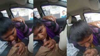 Tamil Stud’s Wife Gets Her Man’s Cock Sucked In The Backseat
