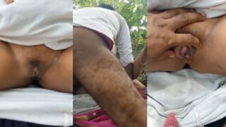 Devar Pounds His Naked Bhabhi’s Dripping Cunt In The Jungle