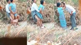 Naked Nepali Couple’s Wild Outdoor Fuck In A Secluded Spot