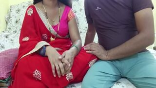 Bangla Xxx Video: A Boudhi Wears A Red Saree To Ride Her Devar Hard