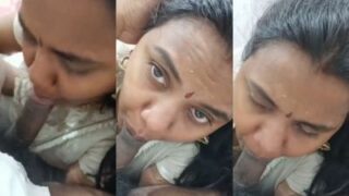 Desi Milf Sucks Her Lover’s Dick Until He Cums Hard