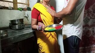 Holi Gets Hot And Dirty When Devar And Bhabhi Sneak Off For Some Kinky Fun.
