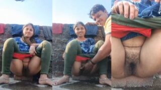 Stepbrother Films His Stepsister Getting Fucked Raw In The Woods