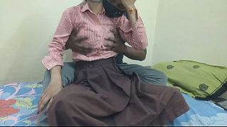 Indian College Girl Getting Fucked By Boyfriend In His Room