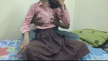 Indian College Girl Getting Fucked By Boyfriend In His Room