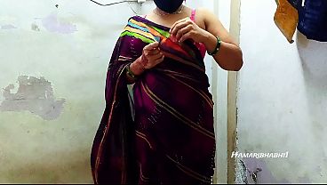 Indian Housewife Gets Fucked Hard While Wearing A Hot Saree, Moaning Dirty.