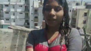 Desi Slut Pokes Her Hard Nipples Through Top On Terrace, Hd Tease