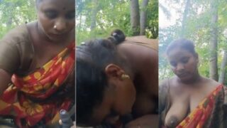 Desi Tamil Chick Sucks A Brown Dick Deep In The Wild Jungle