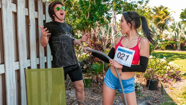 Maya Bijou Gets Her Tight Little Body All Sweaty And Stretched Out By Coach Robby Echo, Pushing Her Limits In Ways That Have Nothing To Do With Running.