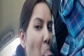 Young Slut Sucks Off The Driver For A Ride.